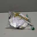 Balloon Column Stand with 102 Balloons, Balloon Column Kit Set of 2, Metal Balloon Tower Stand with Base for Floor, Height Adjustable from 1.57 to 7 Ft, For Party Decorations (Black Gold Gold Confetti)