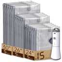 Vacuum Bags for Travel with Rechargeable air Pump, Carry-on Size Compression Packing Bags for Luggage and Suitcase, Space Saver for Clothes and Clothing 15 Combo Travel Size