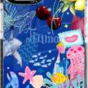 for iPhone 13 Case Pink Ocean Adventure Collage Pattern Military Grade Drop Protection, Voyage Slim TPU with Camera Protection, Aesthetic Summer Design for Women Girls (BlueOctopus)