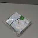 POMOTER Blue Flower White Check Throw Pillow Cover,Traditional Checkered Decorative Pillow Cases Cotton Linen Square Cushion Covers for Sofa Couch,20"x20"