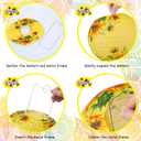 Panelee 12 Pcs Sunflower Paper Lanterns Party Decorations 8 Inch Hanging Round Hanging Paper Party Decorations for Holiday Indoor Outdoor Supplies