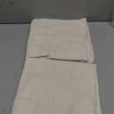 H.VERSAILTEX Linen Blended Tab Top Curtains for Living Room/Bedroom - Elegant Energy Efficient Light Filtering Window Treatments (Set of 2, 52" x 84", Ivory)