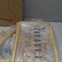 Sakugi Clothes Rack - Clothing Rack with Storage Mesh Shelf & Casters, Heavy-Duty Metal Clothing Rack for Hanging Clothes, Dresses, Coats, Large Load Capacity, Easy Assembly, Gold, 28.0"x16.9"x59.0"