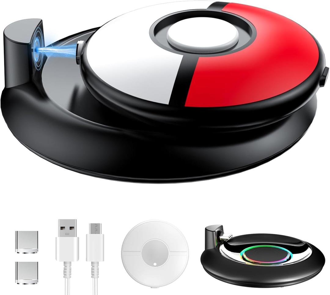 KUNSLUCK Charging Station for GO Plus + 2023, RGB Charging Dock with Protective Case for GO Plus + KUNSLUCK Charging Station for GO Plus + 2023, RGB Charging Dock with Protective Case for GO Plus +