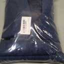 Men's 3 Piece Linen Suits Casual Lightweight Blazer Jackets Vest Pants Set for Wedding Business Prom Suit (Deep Blue, XXXL)