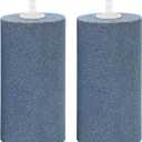 AQUANEAT Aquarium Air Stone 4x2 inch 2 Pack, Large Airstone, Aerator Bubble Diffuser, Air Pump Accessories for Aquariums, Hydroponic, Ponds and Fish Tanks