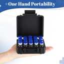 Qinyoung 20 Slot 3ml Peptide Vial Case for Fridge & Freezer Storage Hard Protector for Insulin Vials Travel Organizer with Secure Latch