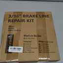 25 ft 3/16 Copper Coated Brake Line Kit (Includes 16 Fittings and 4 Unions Brake Line Fittings) + Double & Single Flaring Tool Kit