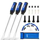 Orion Motor Tech Tire Spoon Kit, 20pc Tire Changing Tool for Motorcycle Dirt Bike Lawn Tractor Bicycle, 11.5" Small Motorcycle Tire Spoons Tire Removal Tool with 4pc Rim Covers Valve Tool Valve Cores