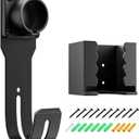 EV Charger Holder Wall Mount Kit, Ev Charging Cable Holder, EV Cable Box Organizer&J-Hook Electric Car Plug Nozzle Holster for SAE J1772 Connector(Indoor/Outdoor Use)