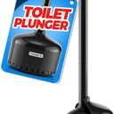 Toilet Plunger with Holder，Plungers for Bathroom with Holder, Toilet Plunger with Cover，Bathroom Plunger，Bathroom Decor，Toilet Bowl Cleaners,Bathroom Accessories，Black(19inch)