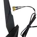 SMA WiFi 6e 2T2R Antenna 2.4G/5G Dual Band for GIGABYTE AORUS Z390 Z270 Z370 Z490 Z590 Z690 X470 X570 X570S X570I H470 H470I H610 B460 B450 B550 B560 B660 AX X299X Magnetic Base PC Desktop