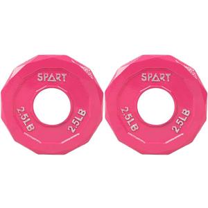 SPART Color Coded Weight Plate 2-Inch Cast Iron Tri-Grip Plate for Barbell,Solid Cast Iron Olympic Weight Plates for Strength Training, Weightlifting, Crossfit, 2.5/5/10/15/25/35/45LB, Single/Pair/Set (2.5 LB) SPART Color Coded Weight Plate 2-Inch Cast Iron Tri-Grip Plate for Barbell,Solid Cast Iron Olympic Weight Plates for Strength Training, Weightlifting, Crossfit, 2.5/5/10/15/25/35/45LB, Single/Pair/Set (2.5 LB)