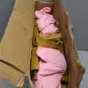 7.2ft Round Backdrop Stand and Dusty Rose Covers 1 Stable Balloon Arch Stand with Base and 1 Polyster Circle Arch Cover Metal Wedding Arch Backdrop Stand Frame for Party Baby Shower Garden Decoration