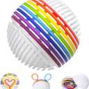 Mombella Fidget Toys for 36 Months+, Autism Sensory Toys for Kids Adults, 3D DIY Sensory Ball with Silicone Strings to Explore Open-Ended Play, Thinking, Calming, Reduce Stress, Anxiety, ADHD