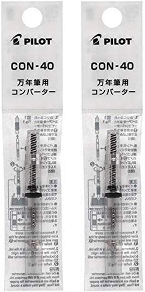Pilot Fountain Pen Ink Converter (CON-40) Screw Type Value Set of 2 (2 Pack)