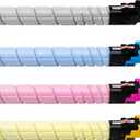 TN328 TN626 TN330 TN628 Toner Cartridge Compatible for Konica Minolta Bizhub C300i C360i C450i C550i C650i C250i C7130i Printer (Black/Cyan/Magenta/Yellow, 4-Pack)