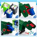 Kids Toys for 3 4 5 6 7 8 Years Old Boys, 15" Large Garbage Truck Toy, Friction Powered Garbage Recycling Truck with Lights and Sounds, 3 Trash Bins with Trash Cards, Birthday Gifts for Boys Girls, 6 x 10 x 4 inches