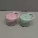 OXO Tot Snack Cup with Lid  2 Pack, Opal and Blossom