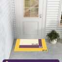 DEXI Front Door Mat Outside Entrance, Summer Tropical Leaves Plant Doormat, Non Slip Dirt Resist Heavy Duty Entry Mats for Entryway, 32x48, Olive Green