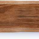 Xaatren Large Wooden Dough Bowl Decorative Wooden Bowl Rustic Long Dough Bowls Decor for Farmhouse Home Dining Table Centerpiece Living Room Kitchen Decorations(20 x 6 Inch,Brown)