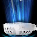 TOPK Portable Handheld Fan, 5000mAh Battery Operated Fan With LED Display, Handheld/Neck/Desk 3 in 1 Personal Mini Desk Fan, 360 Rotatable 4 Speed Small Fan for Makeup, Home, Office, Travel, Outdoor