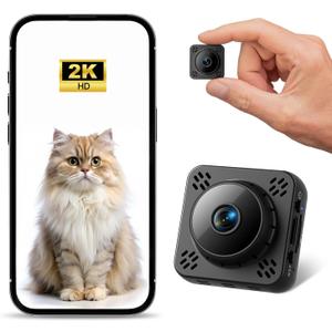 Shibet Hidden Camera, Mini Nanny Cam Wireless with Free Cloud Storage, WiFi & Offline Recording, Motion Detection & Night Vision for Home Security/Nanny/Pet/Baby Monitor