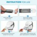 Replacement Headgear for F40 CPAP Mask, Soft CPAP Headgear Strap Compatible with AirFit F40 Nasal Mask, Adjustable F40 Headgear with Enhanced Clips (2 Headgear+2 Pairs Clips)