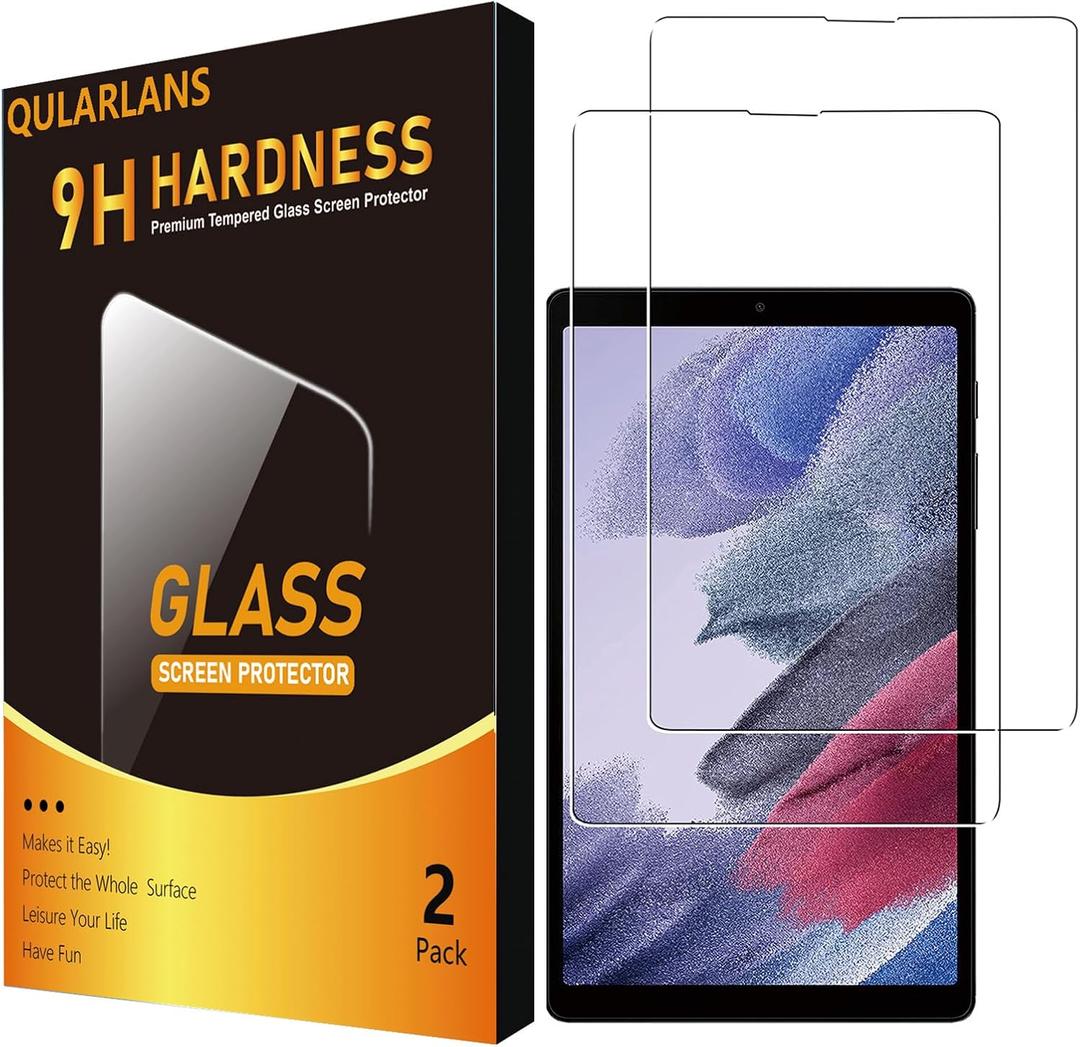 2 Pack Screen Protector for Samsung Galaxy Tab A7 Lite (8.7-Inch 2021, Model SM-T220/T225/T227), Anti-Scratch 9H Hardness HD Clear Tempered Glass Film