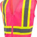 Radians SV22-1 Economy Type O Class 1 Safety Vest (Large, Pink)