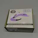 Magnifying Glass with Light 1.5X to 5.0X, Rechargeable Magnifying Glasses Head Magnifier, Lighted Magnify Glass with 4 Detachable Lenses, Magnifier Headset for Close Work Hobbies Jewelry (Purple)