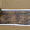 QEEIG Bathroom Shelves Over Toilet - Wall Mounted Floating Shelves Toilet Paper Storage Small Farmhouse Decor Shelf 16 inch Set of 3, Rustic Brown (019-BN3)