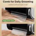 4-in-1 Cat Brush for Shedding, Undercoat Dog Grooming Rake for Deshedding Dematting, Hair Removal Comb Brush for Long & Short Haired Indoor Pets