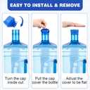 (5 Pack) 5 Gallon Water Jug Cap,Silicone Reusable Replacement Cap, Non Spill Bottle Caps for 55mm Bottle Water Dispenser Caps