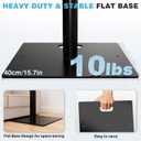 Pipe and Drape Backdrop Stand, 10x10ft Heavy Duty Backdrop Stand with Metal Base, Adjustable Height & Width, Black Background Holder for Wedding Photography Birthday Party Baby Shower Decor