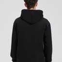 Zylioo Men Tall Sweatshirt Crewneck Pullover Long Fit Soft Casual Sweatshirt Top for Tall Men Daily Wear (Black)