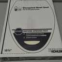 KOHLER 4647-96 Stonewood Toilet Seat Elongated,Wood Toilet Seat, Elongated Toilet Seat for Standard Toilets, Toilet Lid, Biscuit
