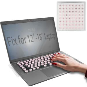 Generic Laptop Keyboard Cover for Long Nails with Raised Keys, Compatible with HP/DELL/Mac/Lenovo/Acer/Asus/Samsung12-18" Notebook Computer (Cat Eye)