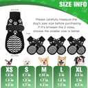 EXPAWLORER 6Pcs Anti Slip Dog Socks to Prevent Licking Paws, Dog Shoes for Hot Pavement Double Sides Dog Boots & Paw Protectors Booties for Hardwood Floors with Grip Small Medium Large Senior Dogs, XS
