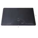 Salon mats for Hair Stylist 3'x5' Barber Shop Salon Floor Chair Mat - Black Square Anti-Fatigue Salon Floor Mat -1/2" Thick Salon Standing Mat