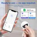 Air Tracker Tag 2 Pack [Apple MFi Certified] with Find My(iOS Only), Key Finder with No App Needed, Waterproof, 365-Day Standby, Wallet Key Bag Luggage Tracker