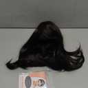 morvally Short Straight Bob Wig Heat Resistant Hair with Blunt Bangs Natural Looking Cosplay Costume Daily Wigs (14", 2# Black)