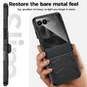 GooseBox for Motorola Razr Ultra 2025 Case,Built-in Privacy Screen Protector&Hinge Protection Shockproof All-Inclusive Smartphone Cover for Motorola Razr Ultra 2025(Black)