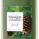 Yankee Candle Balsam & Cedar Scented Signature 20oz Large Tumbler 2-Wick Candle Over 60 Hours of Burn Time - Christmas Holiday Fragrance