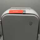 mixi 20 Inch Carry On Luggage 22x14x9 Airline Approved PC Hard Shell Suitcase Top Opening Aluminum Frame Travel Suitcases with Wheels, Smoke White