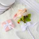 Grosgrain Ribbon, 1 inch X 50 Yards Christmas Ribbons for Gift Wrapping White Ribbon Roll Fabric Ribbons for Crafts DIY Sewing Bows Hair Accessories Floral Bouquets Wedding Party Decoration