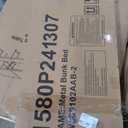 Bellemave Triple Bunk Bed for Kids, Detachable Twin Over Twin Over Twin Metal Bunk Bed with Guardrails, Ladder & Storage, Converts to 3 Separate Twin Beds, Easy to Assemble (3 Bunk Beds for Kids) (Black)