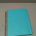 Hardcover Spiral Journal Notebooks for Work With Removable Dividers & Tabs, 8.5"x11" 5 Subject Notebook for Note Taking & Organizer, A4 College Ruled Lined Journal for Women & Writing, Aquamarine, 280 Pages