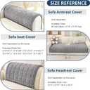 OstepDecor Washable Couch Cover for Dogs, Thick Pet Friendly Sofa Covers, Soft Couch Protector, Paw Cart Sofa Slipcovers, Cushion Protector for Leather, Sectional, Loveseat Cozy Grey, 35.4" X 70.9" 1 Pack