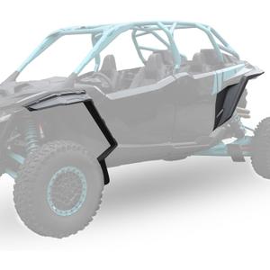 KIWI MASTER Full Coverage Fender Flares for 2025 2026 Polaris RZR PRO XP/PRO R/PRO S Accessories, Replace OEM 2890407, Front & Rear Widened Fenders, Extended Mud Flaps Guards, 4 Pcs Set